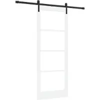 vidaXL Porta scorrevole ORKDAL Bianco e nero 83 x 211 cm