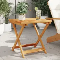 Prolenta Maison Exclusive - Tavolo da giardino pieghevole 50x50x50 cm in legno massello di acacia