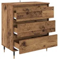 vidaXL Credenza in legno recuperato 60 x 35 x 70 cm materiale a base di legno