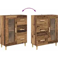 vidaXL Credenza in legno di recupero 69,5 x 34 x 90 cm Materiale a base di legno