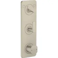 Axor hansgrohe Citterio C Module thermostatique 380/120 encastré avec plaque pour 2 consommateurs, 49700820, 49700820