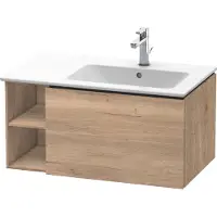Duravit L-Cube Meuble sous-lavabo suspendu, 1 tiroir, étagère sur le côté, vasque à droite, 820x400x481mm, LC619205555, LC619205555