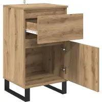 vidaXL Credenza Artisan in rovere 35 x 40 x 70 cm Materiale a base di legno