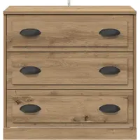 vidaXL Credenza Artisan in rovere 70 x 35,5 x 67,5 cm Materiale in legno