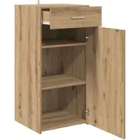vidaXL Credenza in rovere Artisan 45 x 42,5 x 93 cm in materiale derivato dal legno