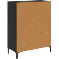 Syfax Credenza Rovere Nero 69,5 x 32,5 x 90 cm Legno multistrato