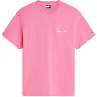 Tommy Hilfiger Relaxed Novelty Ss Tee Pink Daisy Taglia: M | Magliette basic Outlet | Uomo | Rosa