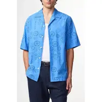 NN07 Ben Short Sleeve Shirt Blue Quartz Taglia: L | Camicie Casual Outlet | Uomo | Blu