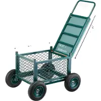 OEM Carrello da giardino, Sedile confortevole, Pneumatici per tutti i tipi di terreno, Robusta custodia