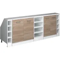 Vicco Mobile cucina sottotetto R-Line Sonoma 210 cm Set di 5 carcasse armadio profondità 60 cm, Model 59954