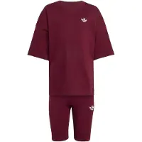 Adidas Originals Set 'CYCLING SHORTS TEE' rosso vino
