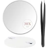 OEM Specchio da trucco di forma rotonda e dal design bianco