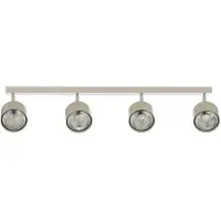 Argon Faretto da soffitto Chloe, color crema, a 4 luci, orientabile, GU10