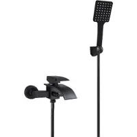 StarTech.com Rubinetto per vasca a cascata - Miscelatore - Corpo in acciaio inossidabile 304 - Cartuccia in Vetroceramica - Superficie verniciata - Filettatura da 1,27 cm - Resistente al calore - Nero