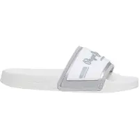 Pepe Jeans per donna. PLS700003 Infradito scorrevoli in metallo bianco (41), Basso, Nessuno, Beachwear