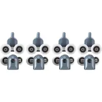 OEM Rubinetteria per doccia con 4 bracci superiori e 4 bracci inferiori, comprensiva di pannello frontale in vetro, viti e copertura.