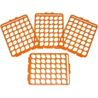 OEM Rete di pulizia per viti con manopola nei ripiani per provette, 10-13 mm, cartoncino arancione, confezione da 4 pezzi