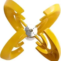 OEM Generatore eolico a 4 pale rotanti da 1200 W con design a riflettore; kit energetico con centralina di controllo per funzionamento misto in un sistema eolico-solare