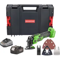 Procraft Utensile multifunzione a batteria PMT22bb 20 V Brushless + 1x batteria 4,0 Ah + caricabatteria + valigetta porta utensili RHINO