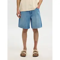 Selected Shorts In Denim Uomini Blu S
