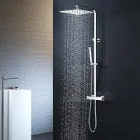 OEM Cabina doccia con termostato in acciaio inossidabile, design in acciaio 304 cromato, dotazione completa