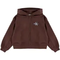 Calvin Klein Girls Terry Monologo Zip-up Rocky Road Taglia: 10 | Abbigliamento Sportivo Outlet | kids