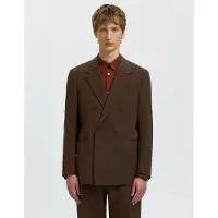 Selected Giacca A Doppio Petto Uomini Marrone 50
