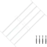 vidaXL Griglia di sicurezza per finestre con 4 barre trasversali 63-114 cm