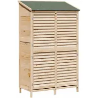 Syfax Capanno da Giardino con tetto Naturale 106 x 56 x 176,5 cm