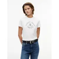 Tommy Hilfiger Regular Heritage Logo Ecru Taglia: L | Maglie Sportivi Outlet | Donna | Marrone