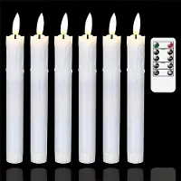 OEM Set di luci LED con telecomando, 6 luci LED lunghe e fisse, 20 cm, bianco, per decorazioni natalizie, matrimoni, feste e banchetti