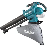 Makita UB005GZ, soffiante a batteria XGT – utilizzabile sia come soffiante che come aspirapolvere, con sacco da 25 litri