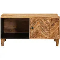 vidaXL Tavolino marrone 80 x 50 x 40 cm in legno massiccio di mango