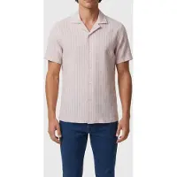 Reiss Cuban Collar Ss Shirt Sand/white Taglia: S | Camicie Casual Outlet | Uomo | Marrone