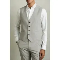 Reiss Check Waistcoat Grey Taglia: 40 | Gilet Outlet | Uomo | Grigio