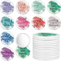 OEM Specchio da trucco da tasca con diametro di 7 cm, multicolore