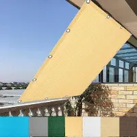 OEM Protezione per terrazze - Divisorio per balconi - Privacy - Protezione UV al 95% - 1,6 x 2 m - Colore crema