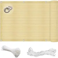 OEM Protezione da giardino - Paravento - Giardino - Maggiore privacy - Resistente ai raggi UV e al vento - 60x100 cm - Colore crema