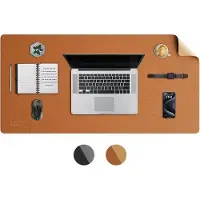 OEM Tappetino da scrivania XL, impermeabile e facile da pulire, 90 x 43 cm, marrone