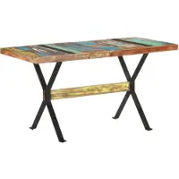 Prolenta Maison Exclusive - Tavolo da pranzo 140x70x76 cm in legno massello di recupero