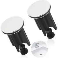 OEM Tappo doppio per vasca da bagno e scarico della vasca, adatto a tutti i lavabi e bidet standard.