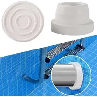 OEM Due pezzi, bianchi, ganci di sicurezza per piscina, per torri di scalini da piscina, con guarnizioni in gomma, per torri di scalini da piscina standard da 1,9 pollici, per torri di scalini da piscina.