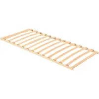 Prolenta Maison Exclusive - Rete a doghe per letto, marrone, 90 x 190 cm, faggio massiccio
