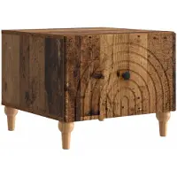 Syfax Tavolino da salotto con cassetto Legno antico 49 x 50 x 40 cm