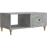 Syfax Tavolino da salotto Grigio Cemento 90 x 50 x 40 cm