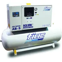Fiac compressore insonorizzato SCS 300lt - AB598 5,5 HP 300 litri, con essiccatore frigorifero