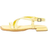 Art per donna. 1200111G9003_024 Sandali in pelle Bergamo 2001 gialli (36), Basso, 1 a 3 cm, Fibbia, Casual, Giallo