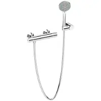 Jika Deep - Miscelatore termostatico per doccia con soffione, cromo H3331U70042711
