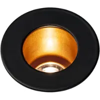 SLV Horn Mini LED plafoniera da incasso rotonda Ø4,5 cm nero/oro 3000K, 12°