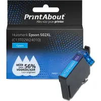 PrintAbout Cartuccia compatibile Epson 502XL (C13T02W24010) - Ciano Alta capacità